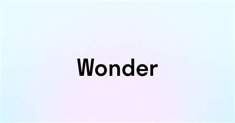 wonder произношение|wonder russian translation.